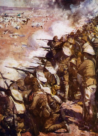 The Battle of Omdurman by Cyrus Cuneo