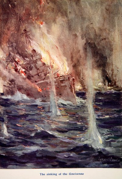The Sinking of the Gneisenau by Cyrus Cuneo