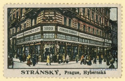 Stransky confectioners, Hybernska Street, Prague by Czech School