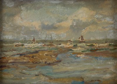 Rough Sea, Yorkshire by Dame Ethel Walker