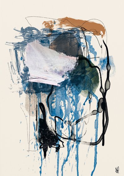 Twin Abstract 1 by Dan Hobday