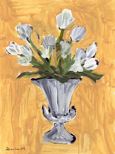 White Tulips by Dan Hobday