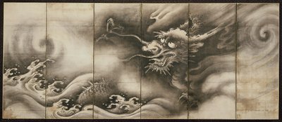 Dragon [right of the pair Dragon and Tiger] by Dōan Yamada