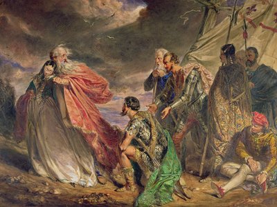 Lear and Cordelia, c.1843 by Daniel Maclise