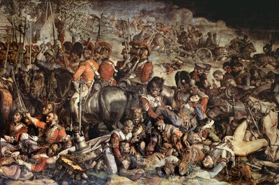 The Meeting of Wellington and Blucher after Waterloo (detail) by Daniel Maclise