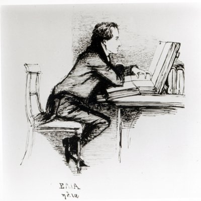 Portrait of Charles Lamb (1775-1834) by Daniel Maclise