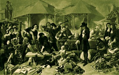 Peter the Great at Deptford Dockyard by Daniel 1806 70 Maclise