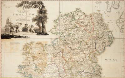 A new map of Ireland civil and ecclesiastical by Daniel Augustus Beaufort
