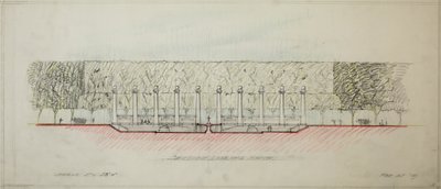 Potomac Round Point, Washington D.C., Section Sketch, 1909 by Daniel Burnham
