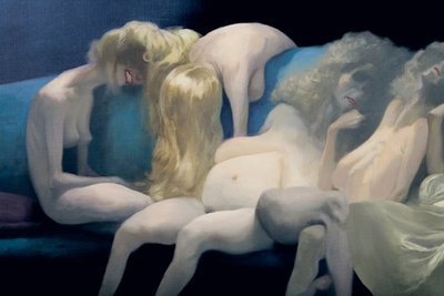 The Young Bride and the Dead Wives (detail), from Bluebeard by Charles Perrault by Daniel Cacouault