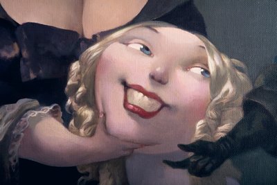 The Proposal (detail), from Bluebeard by Charles Perrault by Daniel Cacouault