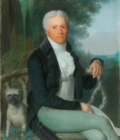 Portrait of Count Karl August von Hardenberg in the Park of His Country Estate by Daniel Caffe