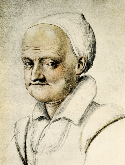 Portrait of an Old Woman by Daniel Dumonstier or Dumoustier