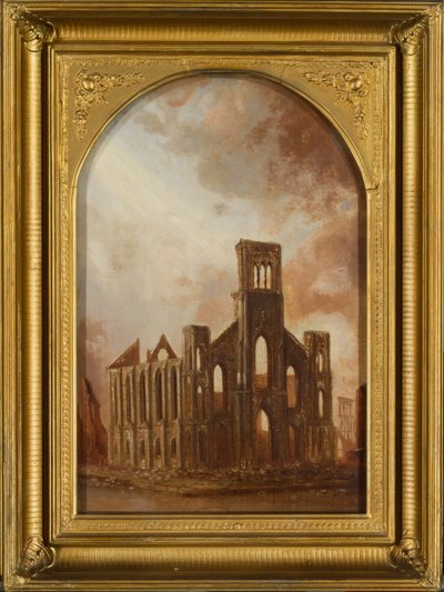 Saint Pauls Universalist Church after the Chicago Fire of 1871, 1872 by Daniel Folger Bigelow