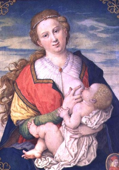 Virgin and Child, 1600 after a drawing by Albrecht Durer by Daniel Froschl