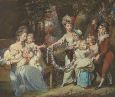 Mrs. Justinian Casamajor and Eight of her Children by Daniel Gardner