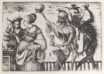 Death and the Devil Surprising Two Women by Daniel Hopfer