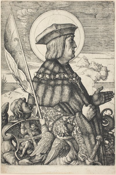 Emperor Maximilian I as Saint George by Daniel Hopfer