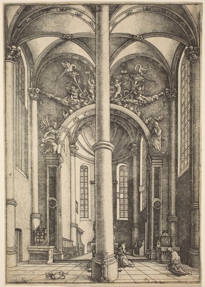 Interior of the Church of Saint Katherine with Parable of the Pharisee and the Publican by Daniel Hopfer