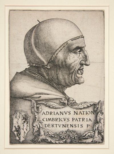 Portrait of Adrian VI (Hadrian VI, Pope 1522-1523) by Daniel Hopfer
