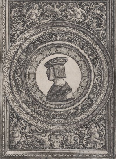 Portrait of Emperor Charles V by Daniel Hopfer