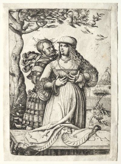 Soldier Embracing a Woman by Daniel Hopfer