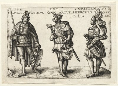 Three Worthy Christians, after 1516 by Daniel Hopfer