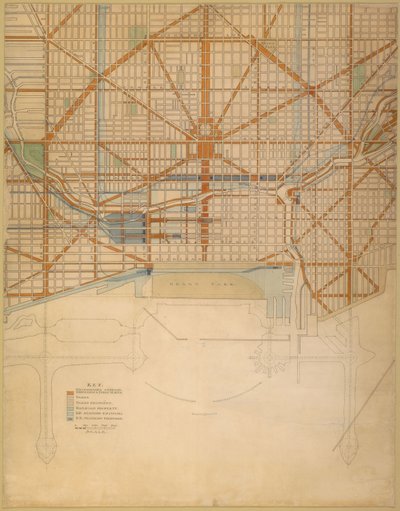 Plate 111 from The Plan of Chicago by Daniel Hudson Burnham