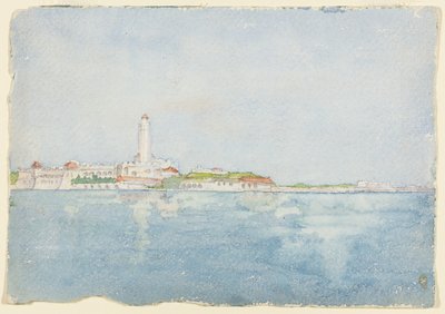 Sketch Taken at Algiers, North Africa, Travel Sketch by Daniel Hudson Burnham