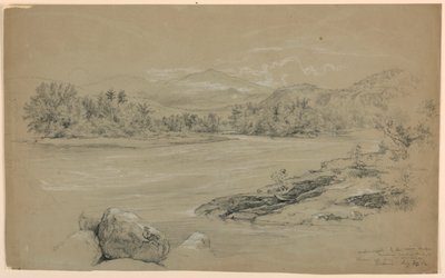 Androscoggin River by Lead Mine Bridge, Gorham, New Hampshire by Daniel Huntington