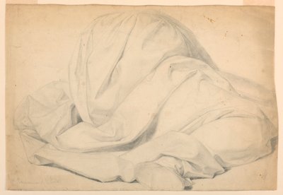 Drapery Study for Communion of the Sick by Daniel Huntington