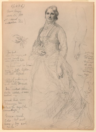 Mrs. Rutherford B. Hayes, December 21, 1880 by Daniel Huntington