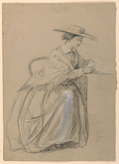 Mrs. Sheppard Gandy Seated, 1859 by Daniel Huntington