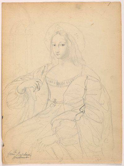Seated Figure in Court Dress After Raphael