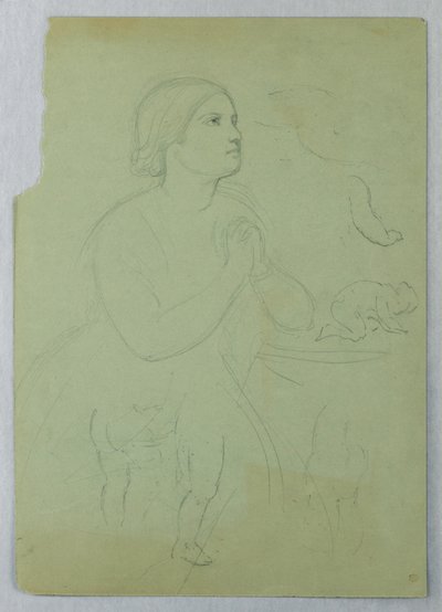 Study for "Communion of the Sick", 1845 by Daniel Huntington