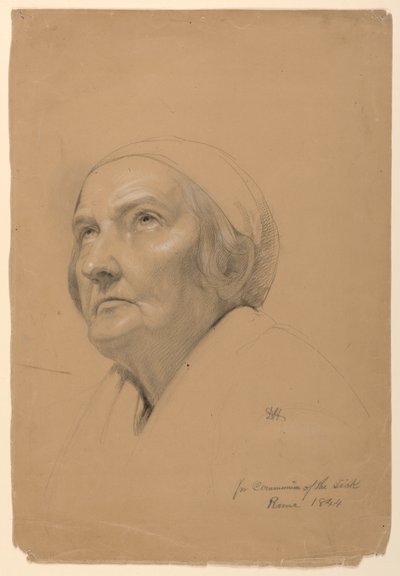 Study for "Communion of the Sick", 1844 by Daniel Huntington
