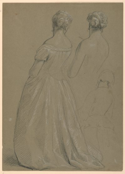 Study for "Martha Washington Reception", 1860 by Daniel Huntington