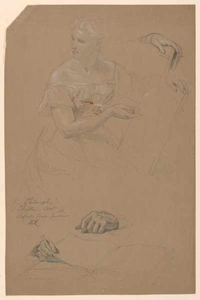 Study for "Philosophy of Christian Art", 1868 by Daniel Huntington