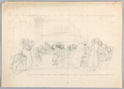 Study for "Scientific Group", 1858 by Daniel Huntington