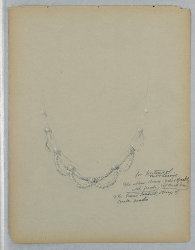 Study of the Necklace in the Portrait of Mrs. George Lewis, late 19th century by Daniel Huntington