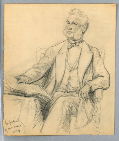William E. Dodge Seated, 1884 by Daniel Huntington