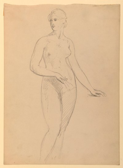 Female Nude, Study for Portrait of Mrs. Henry Schieffelin by Daniel Huntington
