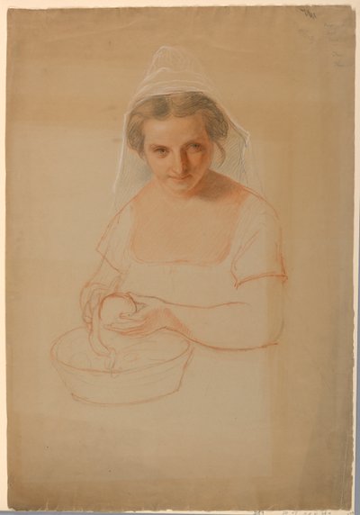 Katrina Van Tassel, Study for The Legend of Sleepy Hollow by Daniel Huntington