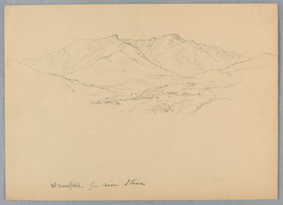 Mt. Mansfield from Near Stowe, Vermont by Daniel Huntington
