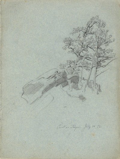 Point on Traps. July 30. 72, from a Sketchbook by Daniel Huntington