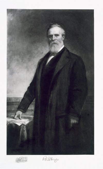 Rutherford B. Hayes, 19th President of the United States of America, pub. 1901 by Daniel Huntington