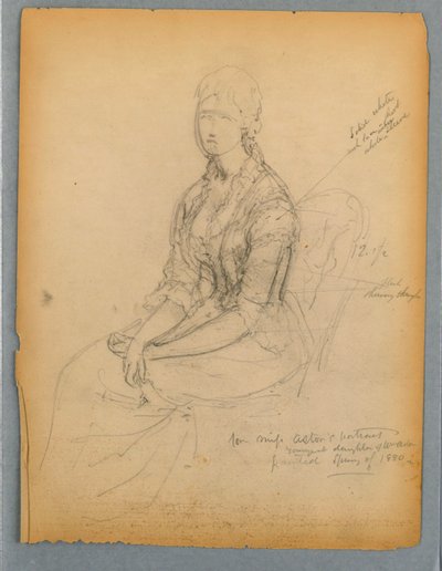 Sketch for Portrait of Miss Astor by Daniel Huntington