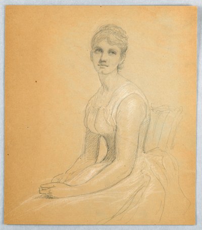 Sketch for Portrait of a Woman by Daniel Huntington
