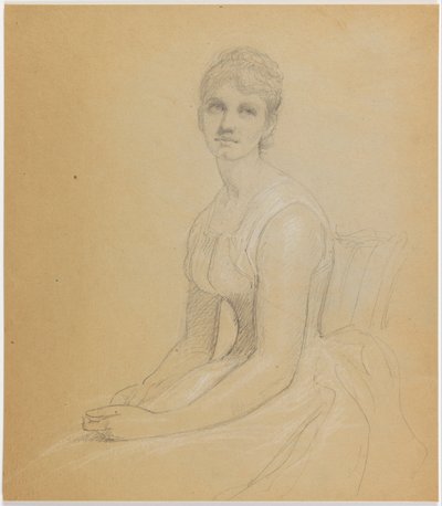 Sketch for Portrait of a Woman by Daniel Huntington