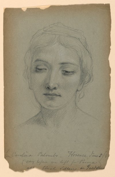 Sketch of Carolina Palombo, Study for "The Goldsmith